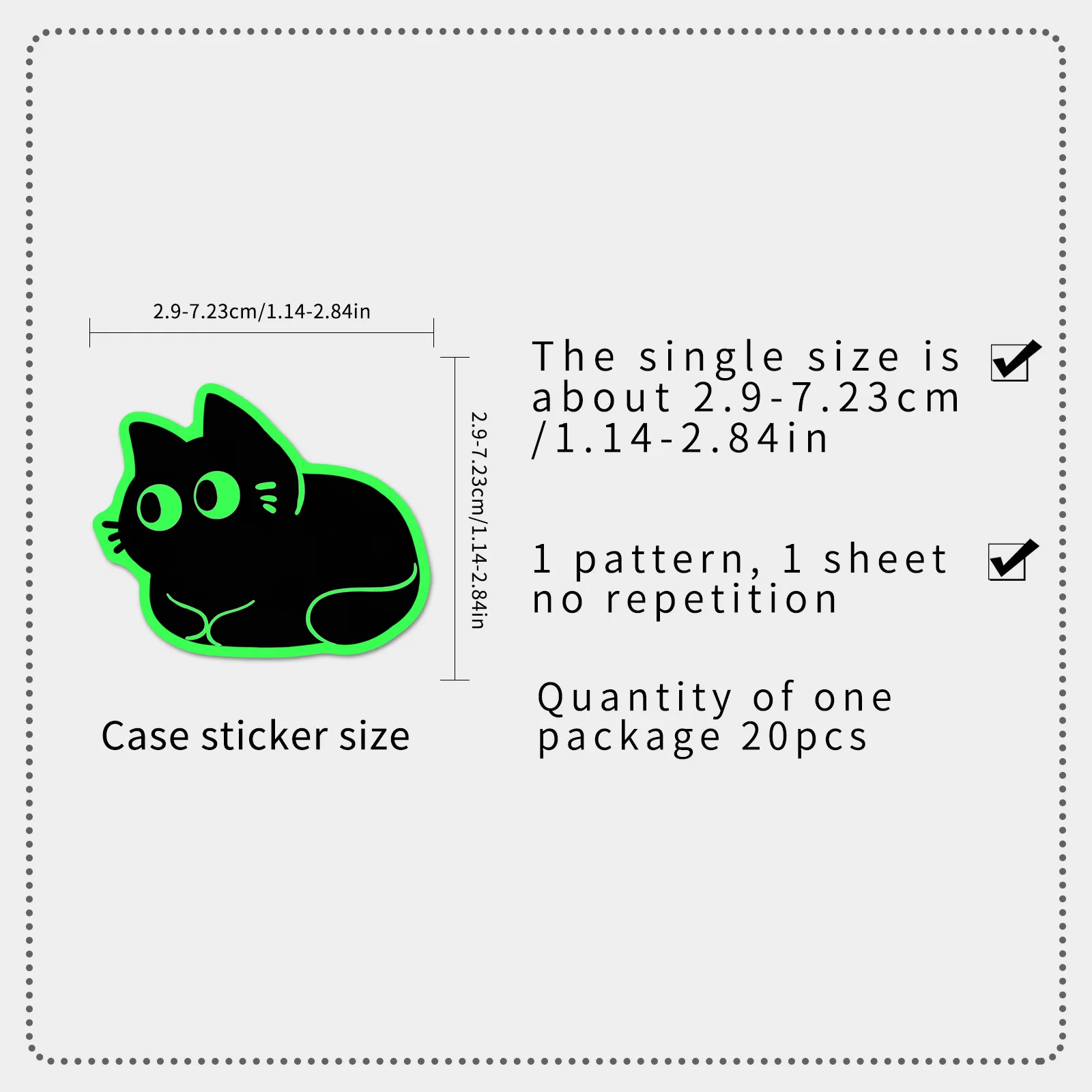 20 Pcs Glow in The Dark Black  - огляд і ціна Car Accessories List