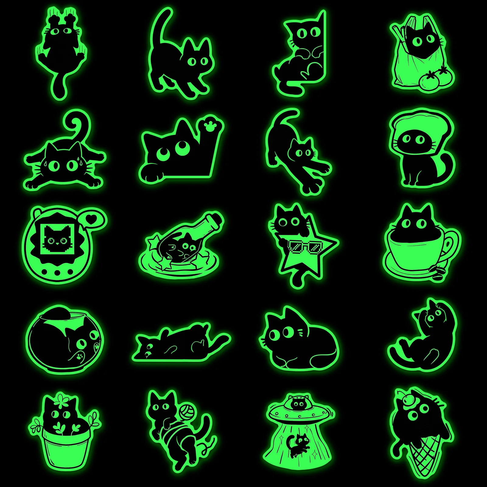 20 Pcs Glow in The Dark Black  - огляд і ціна Car Accessories List