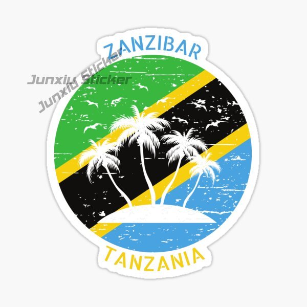 TANZANIA ZANZIBAR Flag Car Sti - огляд і ціна Car Accessories Zanzibar