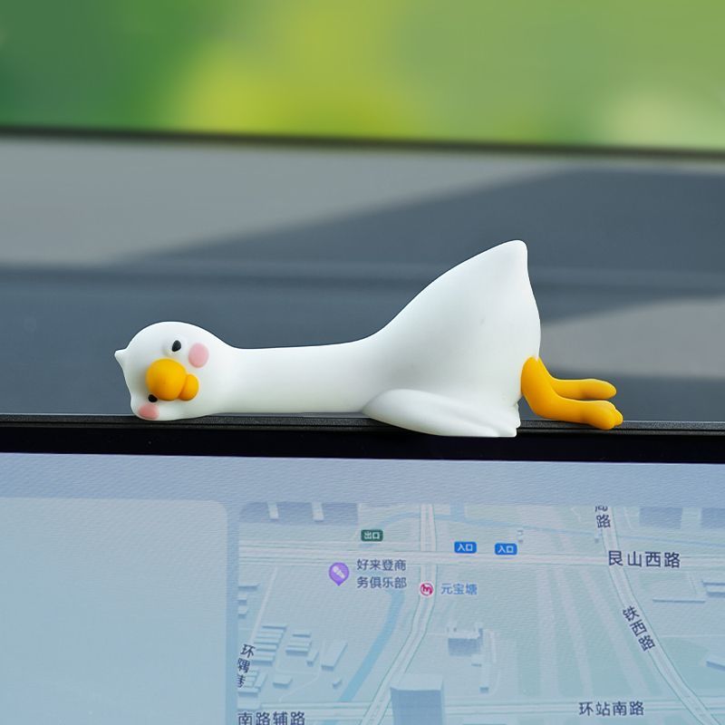 Cute Cartoon White Duck Car Di - огляд і ціна Car Accessories Hanging