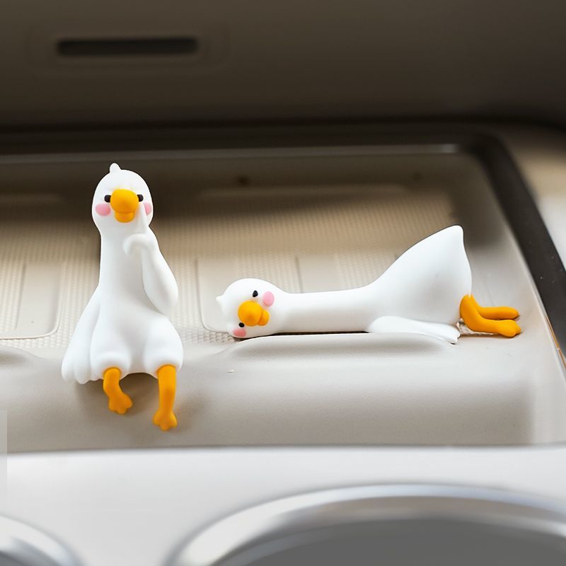 Cute Cartoon White Duck Car Di - огляд і ціна Car Accessories Hanging