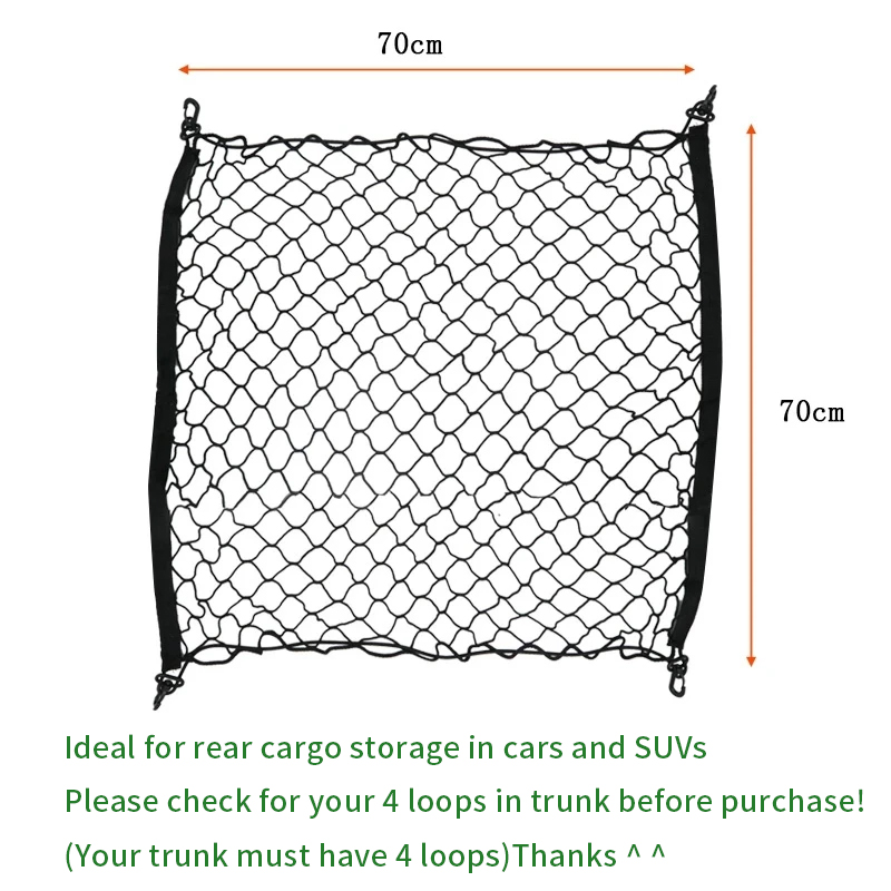 70x70 CM Car Trunk Net for Wey - огляд і ціна Car Cargo Net Trunk