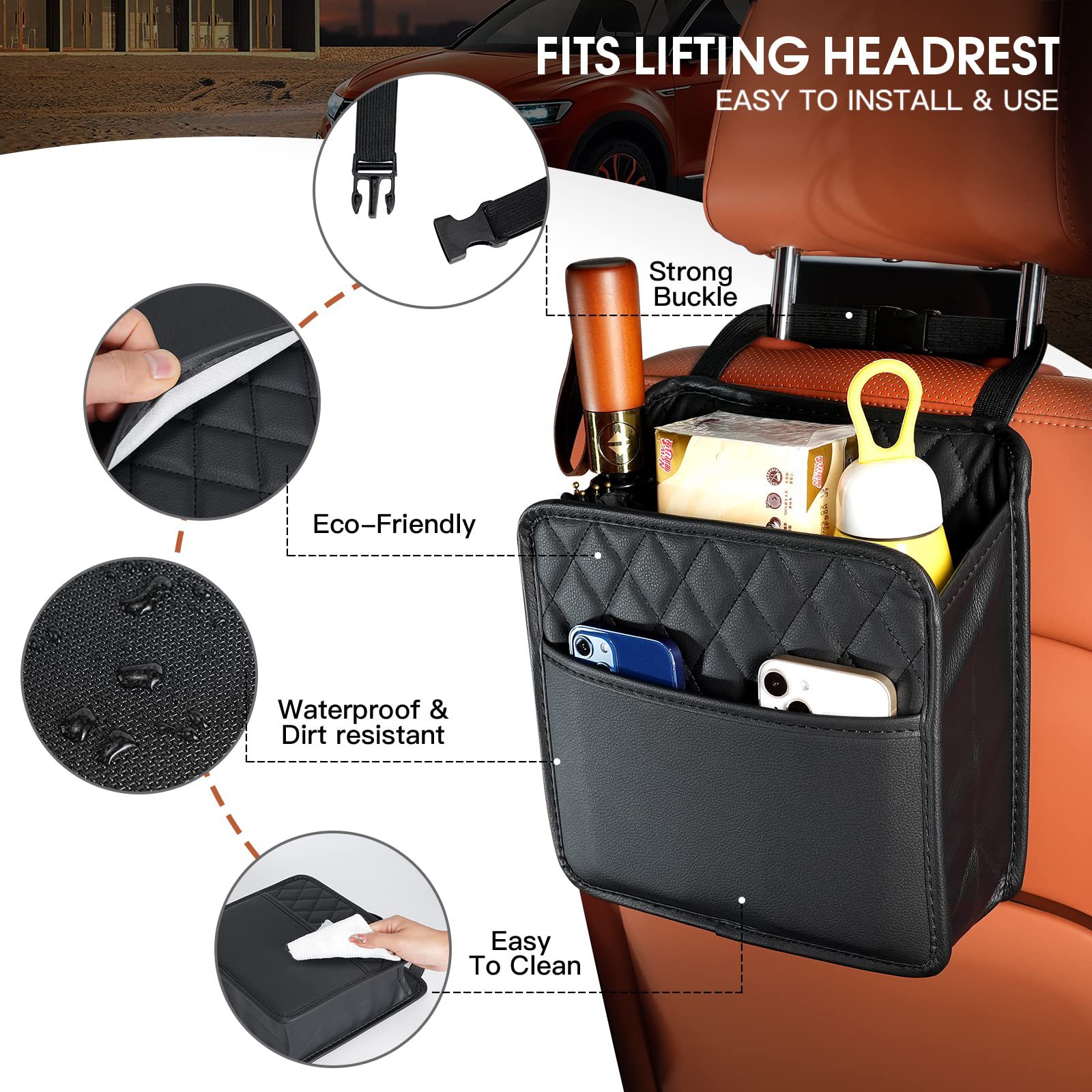 Hanging Storage Pocket Automot - огляд і ціна Car Accessories Hanging