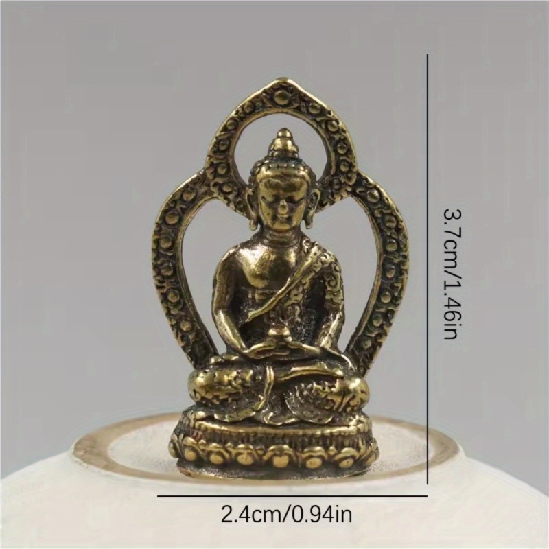 1Pc Mini Buddha Statue Copper  - огляд і ціна Car Accessories Bangi