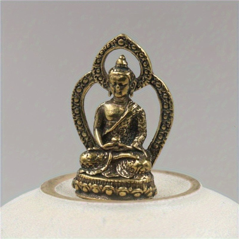 1Pc Mini Buddha Statue Copper  - огляд і ціна Car Accessories Bangi