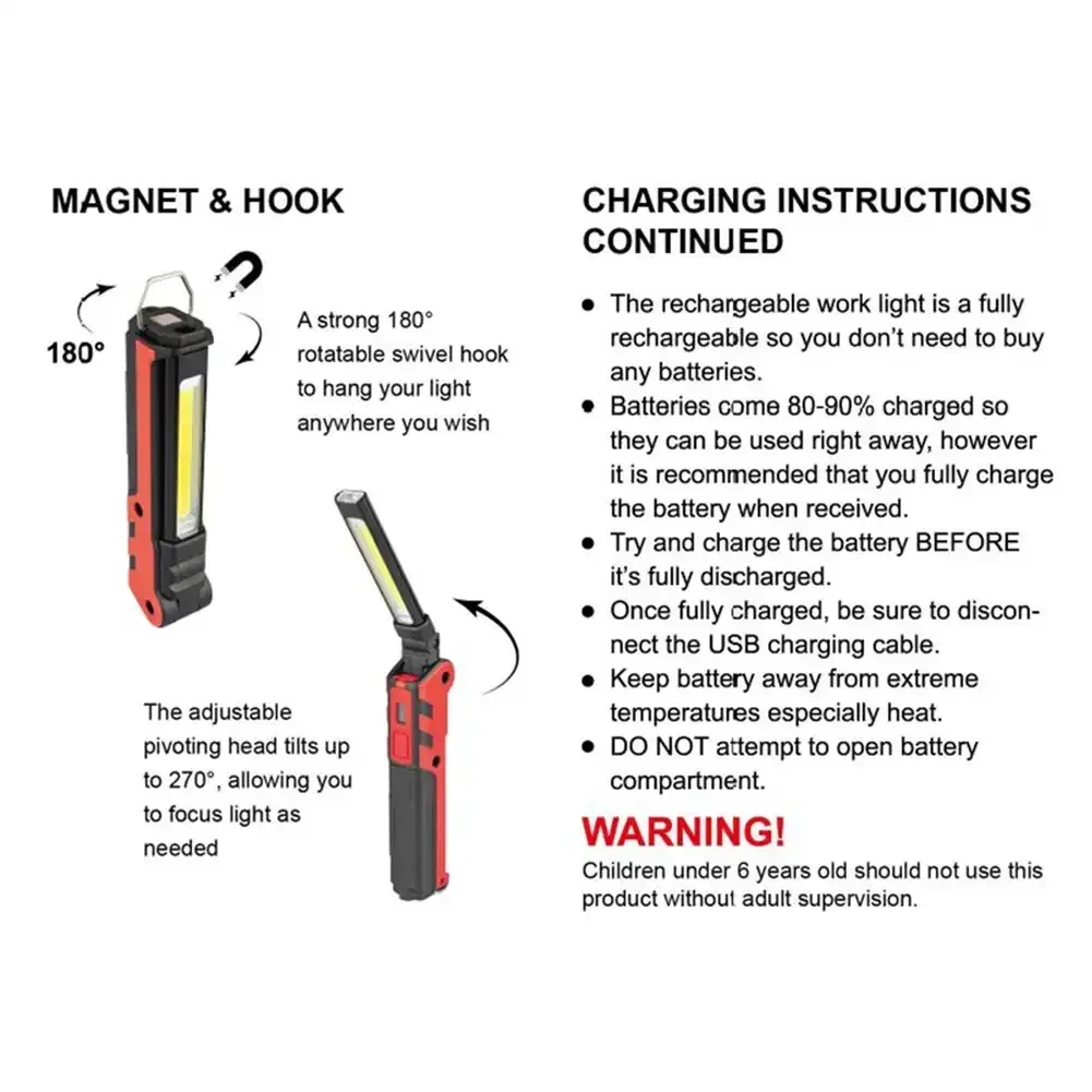 Dimmable COB LED Work Light US - огляд і ціна Car Accessories Hanging