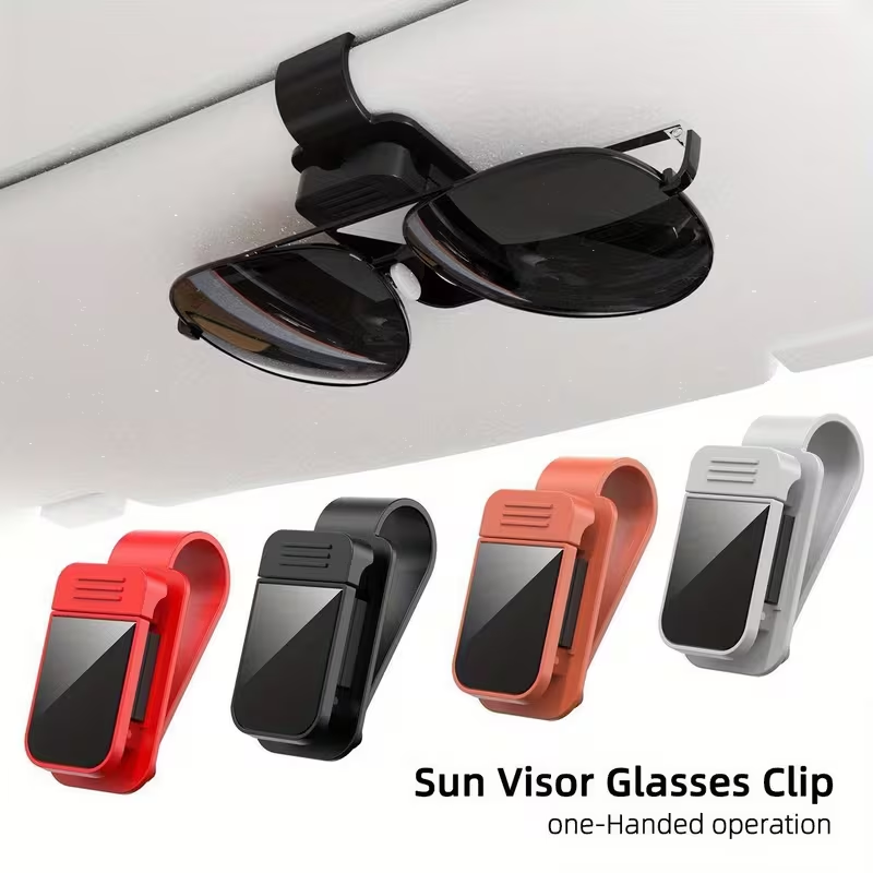 Sun Visor Sunglasses Holder fo - огляд і ціна Car Accessories For Interior