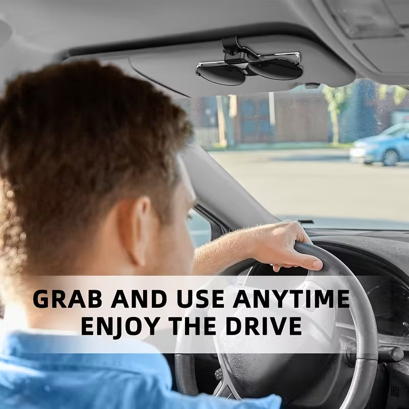 Sun Visor Sunglasses Holder fo - огляд і ціна Car Accessories For Interior