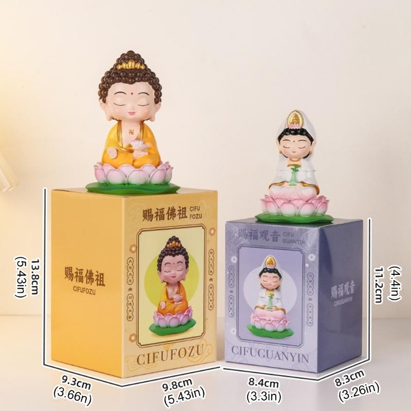 QX2E Buddhas Figurines Guan Yi - огляд і ціна Car Accessories Bangi